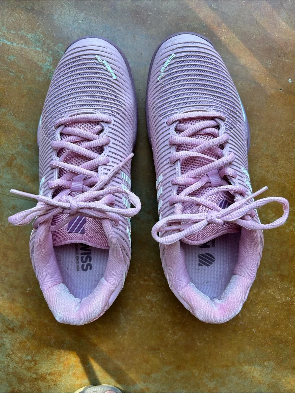 K-Swiss Women's Pink/Grape/Orchid Haze Tennis Sneakers in 9.5